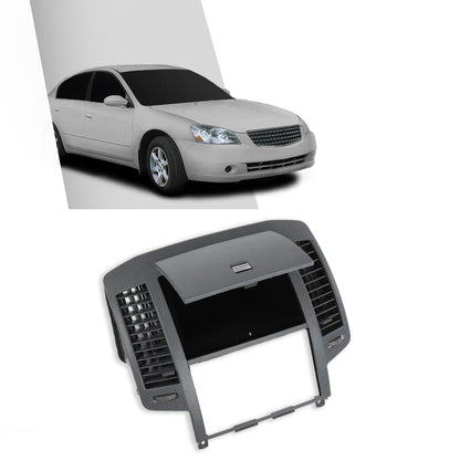 G-PLUS AC Center Dash Bezel Panel Vents Cubby Storage Compatible with Nissan Altima 2005-2006 Gray Dash Cover