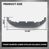 G-PLUS Front Bumper Lower Spoiler Valance Cover, Compatible with Audi Q3 S-line Or SQ3 2019-2023, AU3807061, 83A807061BGRU