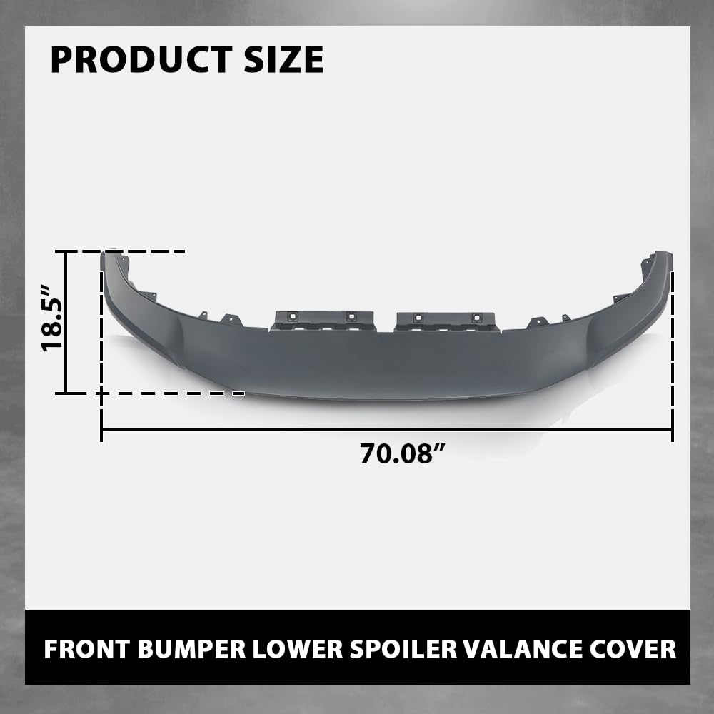 G-PLUS Front Bumper Lower Spoiler Valance Cover, Compatible with Audi Q3 S-line Or SQ3 2019-2023, AU3807061, 83A807061BGRU