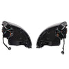 G-PLUS Headlights Assembly Compatible With 2004-18 Volvo VNL/VNM,Bezel Aero Lens Upgrade Headlights (Black Passenger & Driver(Left+Right)) Bumper Headlamps,faros delanteros