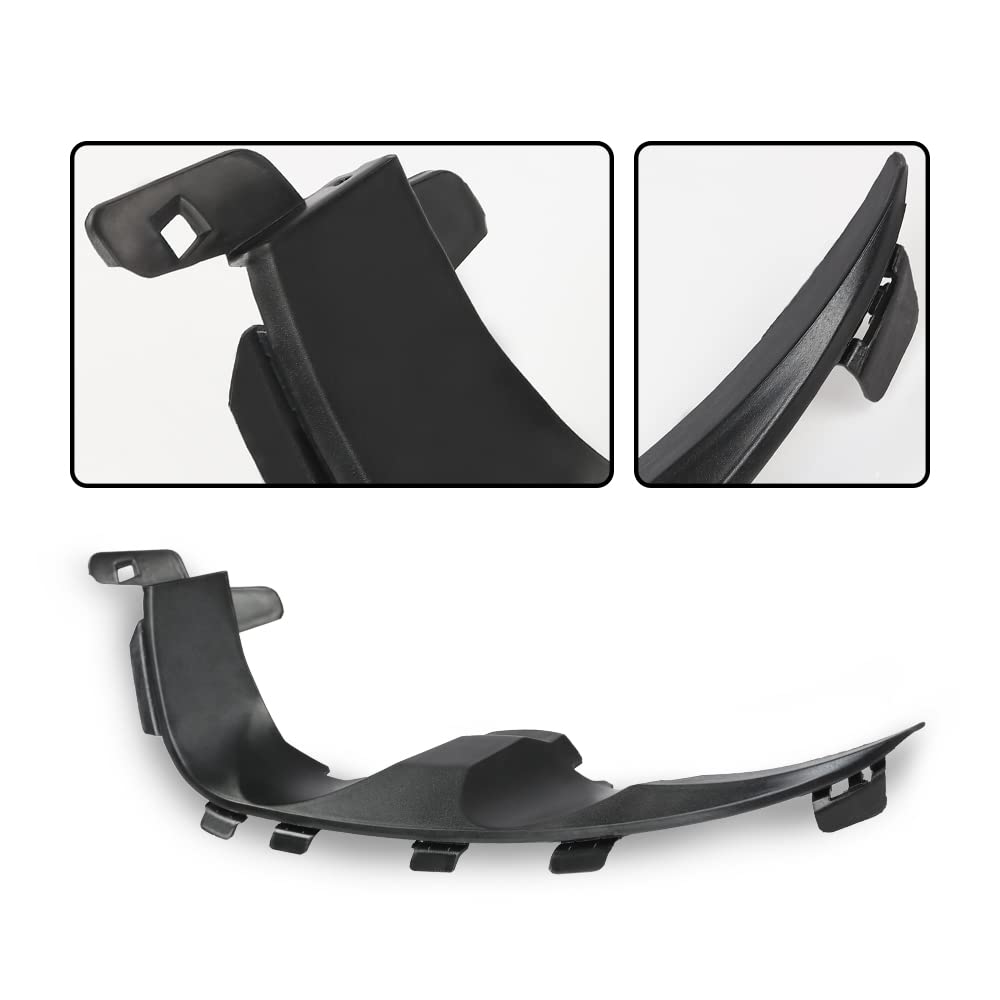 G-PLUS Front Bumper Bracket Compatible with 2012-2016 Chevy Sonic, Black Steel Aluminum Mounting Brackets, Pair Set, Front Bumper Retainer Replacement
