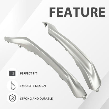 G-PLUS Front Bumper Side Trim Left Right Set Silver Compatible with Toyota Camry XSE SE 2021-2023 52163F4020 52164F4020 TO1139101 TO1138101