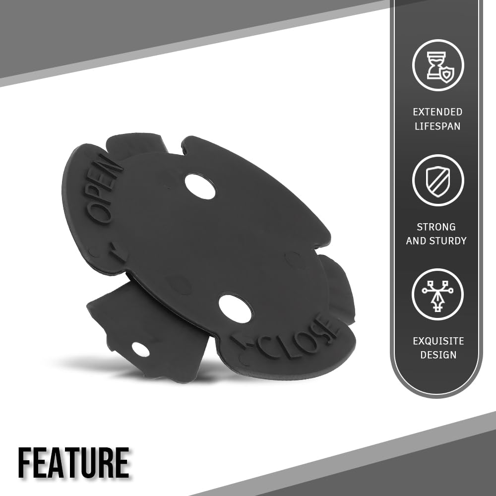 G-PLUS Engine Oil Drain Plug Access Cover Compatible with BMW 7 Series F01 730d 730i 740i 750i 760i 2007 2008 2009 2010 2011 2012 51757209541 Black
