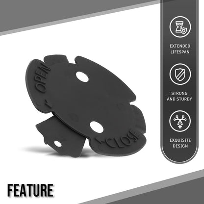 G-PLUS Engine Oil Drain Plug Access Cover Compatible with BMW 7 Series F01 730d 730i 740i 750i 760i 2007 2008 2009 2010 2011 2012 51757209541 Black