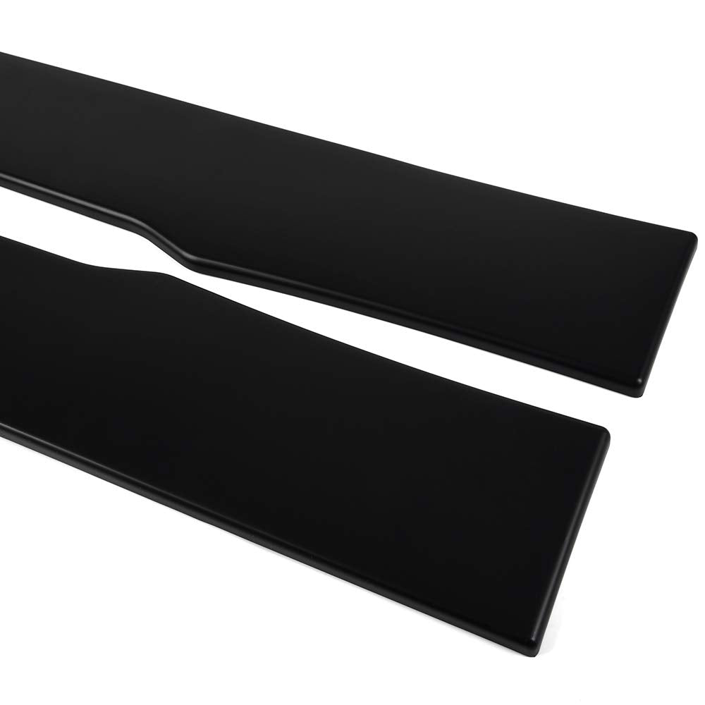 Universal Polyurethane Black Car Side Fender Skirts Extension Rocker Panel Splitter Protector