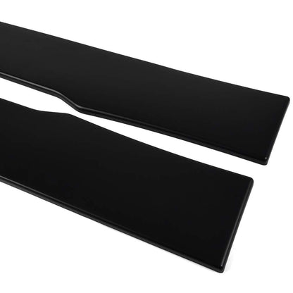 Universal Polyurethane Black Car Side Fender Skirts Extension Rocker Panel Splitter Protector