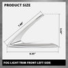 G-PLUS Fog Light Trim Driving Lamp Front Driver Left Side Compatible with LX RX350/RX450h (submodel: Base, F Sport) 2016-2019, Fit LX RX350L/RX450hL Base 2018-2019 814820E180, LX1038118 Silver