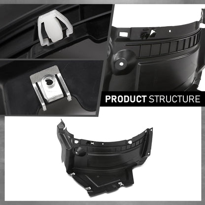 G-PLUS Front Left Side Fender Liner Compatible with Audi A6 S6 2016-2018 4G0853887J, AU1250110