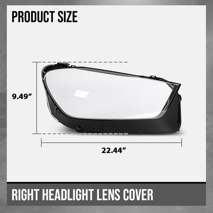 G-PLUS Headlight Lens Cover Compatible with Benz GLE W167 2020 2021 2022 2023 Right Side Front Headlamp Lens Cover Clear