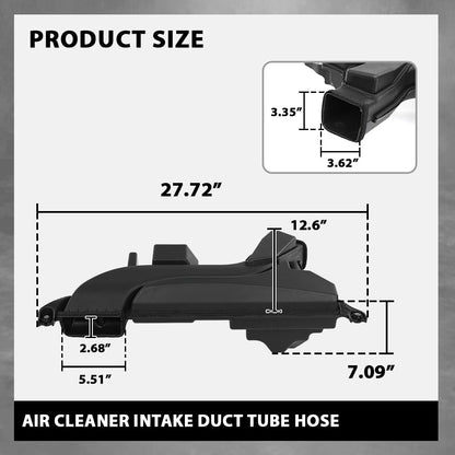 G-PLUS Air Cleaner Inlet Intake Duct Tube Hose Compatible with Nissan Altima 2013-2018 Black 16554-3TA0B, 165543TA0B