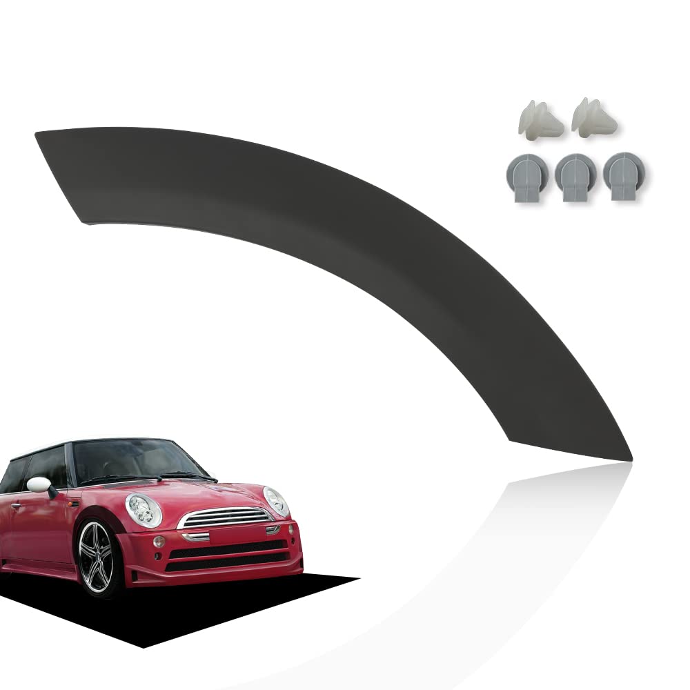 G-PLUS Wheel Arch Cover Trim Fender Flares w/Mounting Kit Compatible with 2002-2008 Mini Cooper Front Right Side Upper Wheel Trim Replace for 51131505866
