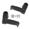 G-PLUS Vent Window Handles and Locks - Compatible with Ford F150/Bronco 1980-1996, E100 Econoline Club Wagon 1980-1983, E150 E250 E350 1980-1991 - LH & RH Black Window Crank