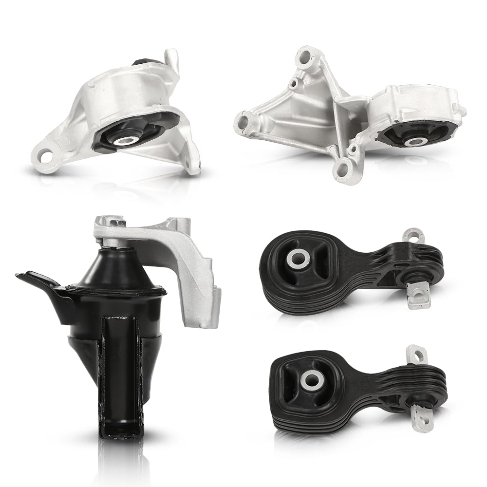 G-PLUS Engine Mount Set Compatible with Honda CR-V 2015-2017 2.4L Engine Automatic Transmission A65081, A65053 Motor Mount Kit 5pcs