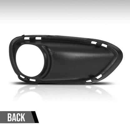 G-PLUS Fog Light Trim Driving Lamp Front Driver Left Side Hand Compatible with Porsche Cayenne Turbo 2011 2012 2013 2014, Fit Porsche Cayenne Turbo S 2013-2014 95850509300, PO1038105 Black