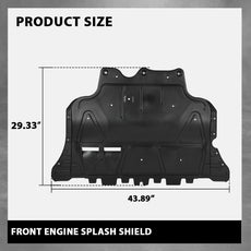 G-PLUS Front Engine Splash Shield for VW Volkswagen Golf 2015-2018 Side View