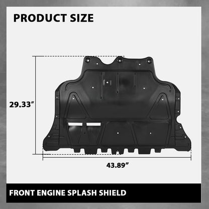 G-PLUS Front Engine Splash Shield Compatible with VW Volkswagen Golf 2015-2018 VW1228137, 3Q0825236D