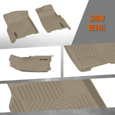 G-PLUS Floor Mats for Ford F150 SuperCrew 2009-2014 TPE All Weather Black Product Features