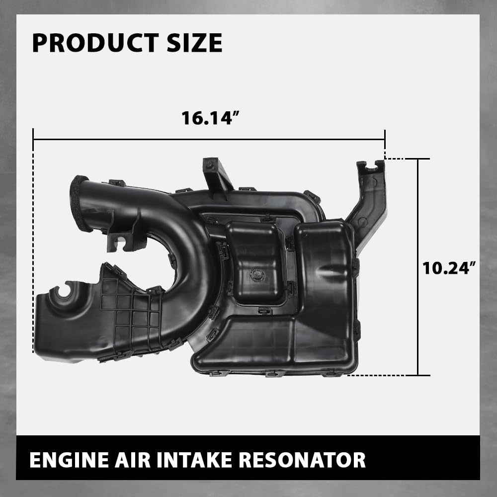 G-Plus Black Engine Air Intake Resonator Assembly Compatible with Nissan Sentra 2013-2018 16554-3RC2A, 165543RC2A