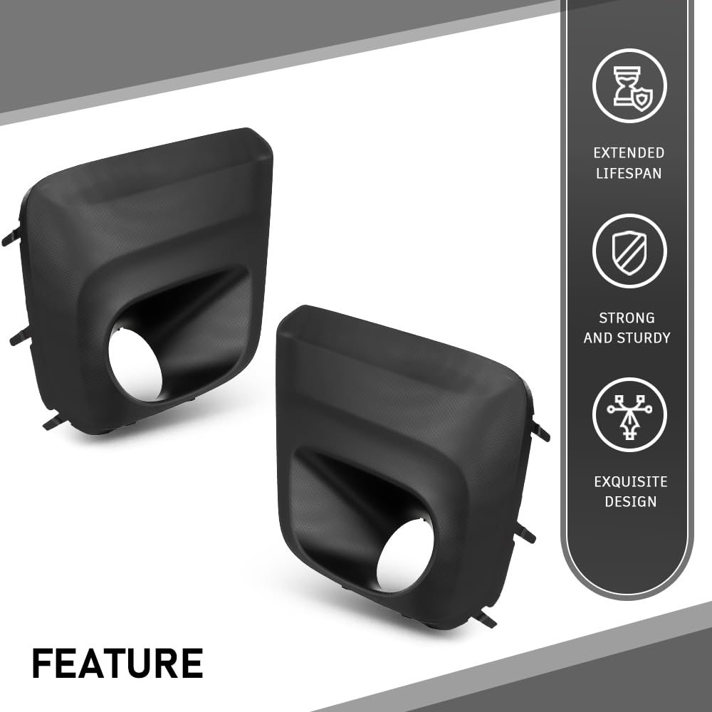 G-PLUS Front Fog Light Cover Bezel Trims, Compatible with Subaru Forester 2019-2021, LH Driver & RH Passenger Side 2PCS, 57731SJ050, 57731SJ040