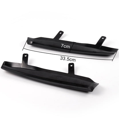 G-PLUS Mean Look Upper Headlight Cover Eyelids Replacement for 1999-2005 VW Compatible with Jetta MK4 1 Pair Black