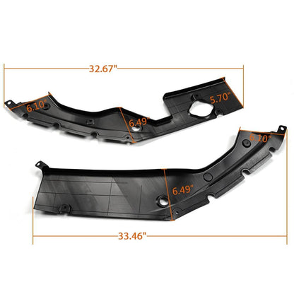 G-PLUS Engine Bay Side Panel Covers Left and Right Side Compatible with Honda Civic 2016 2017 2018 Long Version X Gen 10 Generation 2 PCS
