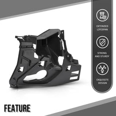 G-PLUS Front Right Bumper Bracket Mount for Volvo XC60 2018-2021 Black Additional Angle