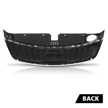G-PLUS Front Bumper Upper Grille Grill W/Chrome Trim, Compatible with Kia Sorento 2014-2015, KI1200155, KI1200155C, 863501U500, KI1200155D