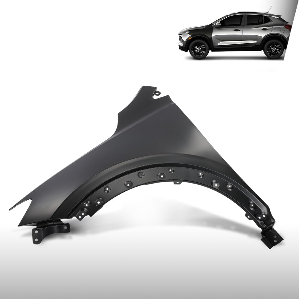 G-PLUS Front Left Driver Side Fender Compatible with Buick Encore GX Preferred 2020-2024 Fit Buick Encore GX (submodel: Essence, Select) 2020-2023 42766486, 42733024, GM1240419 Black