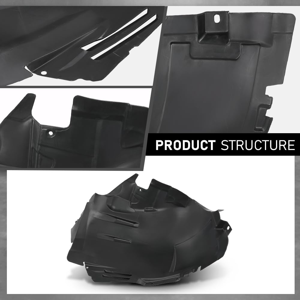 G-PLUS Front Right Fender Liner Inner Assembly, Compatible with Benz GLE350d GLE450 4Matic 2016/ GLE43 GLE63 2016-2019, Passenger Side, 2926900130, MB1249194