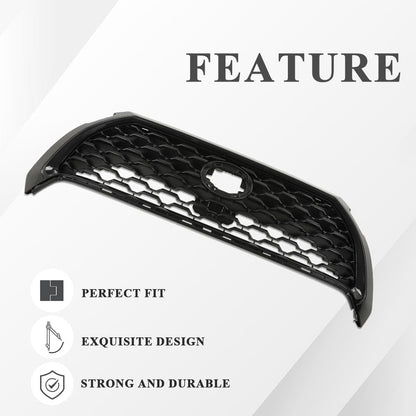 G-PLUS Front Upper Bumper Hood Grille Mesh Grill Compatible with Toyota Corolla 2022-2023, Only Fit for Low-Equipped Models w/o Camera 531000A130