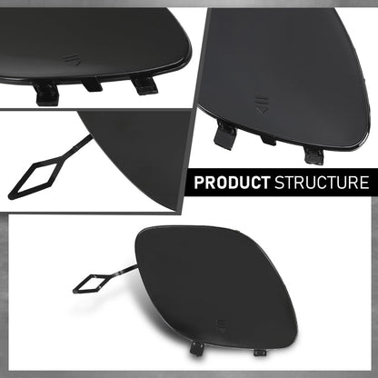 G-PLUS Front Bumper Tow Hook Cover Cap Compatible with Benz W212 E-Class E200 E250 E300 E350 E400 E500 E550 Sedan & Wagon 2014-2016,Not Fit For Cars With AMG Front Bumper 2128850526