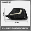 G-PLUS Rear Bumper Garnish Cover Right Passenger Side Compatible with Honda Civic Hatchback 2020 2021 71513-TGG-A50ZB, 71513 TGG A50ZB Black