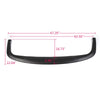 Universal Fit CS Style PP Front Bumper Add on Lip Flat Splitter Plate Under Panel Unpainted Black Spoiler Splitter Valance Chin Bodykit - 67" L x 22" D