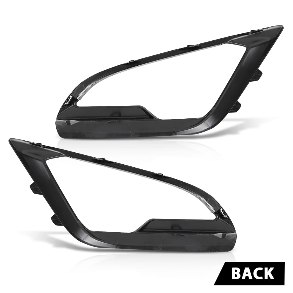 G-PLUS Pair Front Bumper Fog Light Lamp Cover Bezel, Compatible with Ford EcoSport 2018-2021, LH Driver & RH Passenger 2PCS, FO1038179, FO1039179