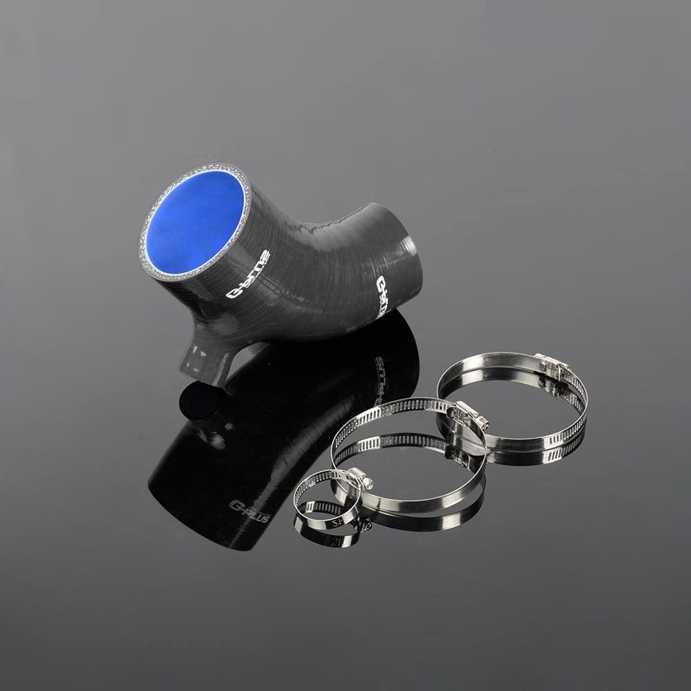 G-PLUS Silicone Intake Hose Kit Compatible With 2006-2012 Mazda Mazdaspeed 3 Mazdaspeed6 2.3L,black
