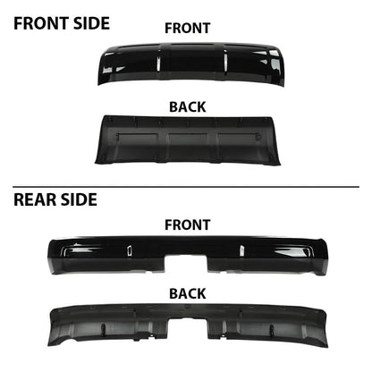 G-PLUS Front & Rear Lower Valance Panel Bumper Cover Compatible with Toyota 4Runner TRD 2014-2023 Glossy Black