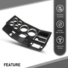 G-PLUS Dash Instrument Bezel w/Wiper Switch Hole Storage Box Compatible with 1981-1983 Chevy GMC Truck Blazer Suburban Black 14023004