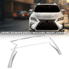 G-PLUS Front Bumper Grille Molding Insert Chrome Compatible with LX RX350 RX450h 2016-2019 LX1210114, 5312148130, 53121-48130, 5312148130 ABS Silver