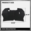 G-PLUS Hood Insulation Pad Truck Under w/Clips Compatible with Ford F150 1992-1996/Fit Ford F250 F350 1992-1997