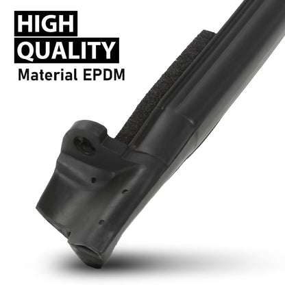 G-PLUS Top Mount Side Weatherstrip Seal Pair Compatible with Chevy Corvette 1997-2004 0313370, 10313371 Black