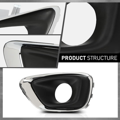 G-PLUS Fog Light Cover Trim Compatible with Jeep Compass 2011-2017 Driver and Passenger Side 68213205AA
