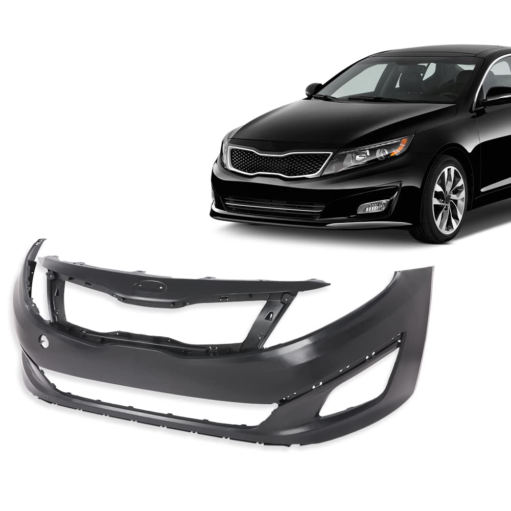G-PLUS Front Bumper Cover Fascia Compatible with Kia Optima EX LX SXL SX Limited 2014 2015, KI1000169 865112T500, Primed Black