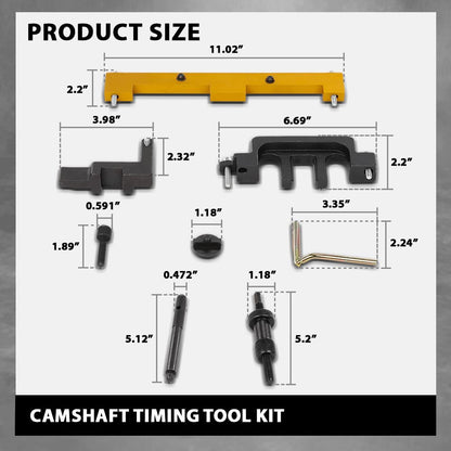 G-PLUS Camshaft Timing Tool Kit Compatible with BMW 318I 320I 316I E87 E46 E60 E90 E85 N42 N46 N46T 45 Steel Black