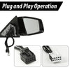 G-PLUS Mirror w/o Blind Spot Right Passenger Side Compatible with Benz E350 E400 E550 2010-2017/Fit Only 2 Doors Coupe/Not Fit 4 Doors Sedan 2078100776 Black