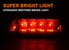 G-PLUS LED Third 3rd Brake Cargo Light Compatible With 1997 1998 1999 2000 2001 Cherokee, Rear Roof Center High Mount Stop Tail Light Replacement (Black Housing Clear Lens)