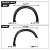 G-PLUS Fender Flares Compatible with Dodge Ram 1500 2009-2018 Not Fit R/T Models Injection Front Wheel Cover Protector Wheel Opening Molding Arch Trim 68054338AB, 68054339AB 4PCS Black