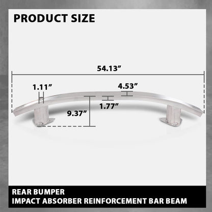 G-PLUS Rear Bumper Impact Absorber Reinforcement Bar Beam Compatible with Jeep Cherokee 2014-2018 68096078AB