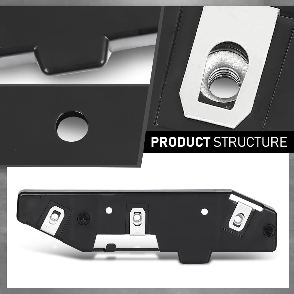 G-PLUS Pair Front Bumper Face Bar Brackets Retainer Mounting Braces Set, Compatible with Ford Edge (submodel: SE, SEL, Sport, Titanium) 2015-2018, LH Driver & RH Passenger 2PCS, FT4Z17C947A, FO1033108