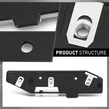 G-PLUS Pair Front Bumper Face Bar Brackets Retainer Mounting Braces Set, Compatible with Ford Edge (submodel: SE, SEL, Sport, Titanium) 2015-2018, LH Driver & RH Passenger 2PCS, FT4Z17C947A, FO1033108