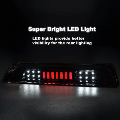 G-PLUS LED High Mount Stop Third 3rd Brake Light Compatible with Toyota Tundra 2007-2018 Rear Reverse Light 81570-0C050 White Lens Black Base(I-type)